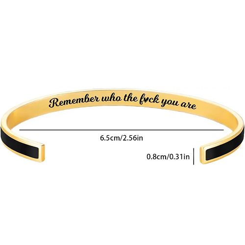 Remember Who The F-ck You Are Bracelet